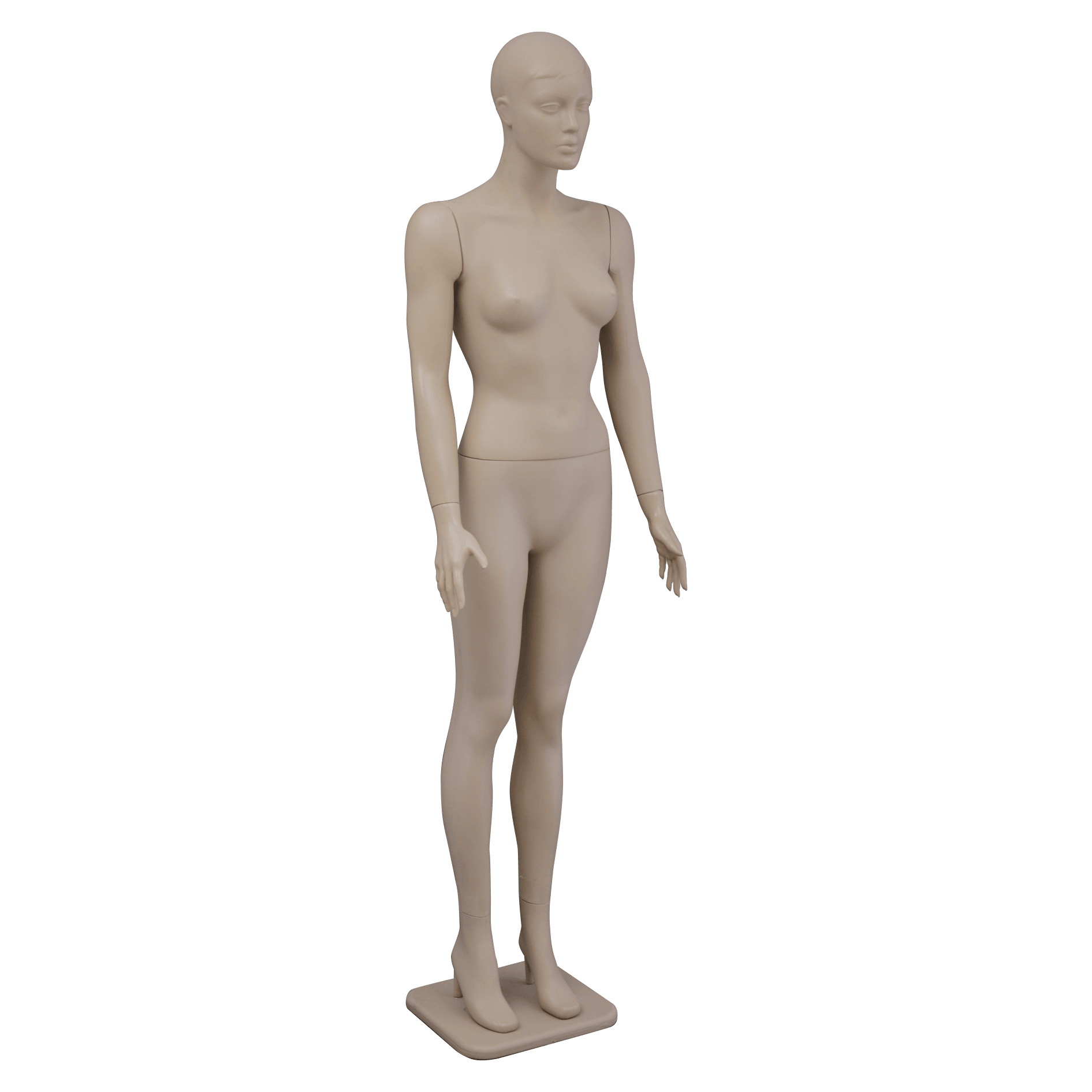 Female Display Mannequin Set Flesh with Plastic Base