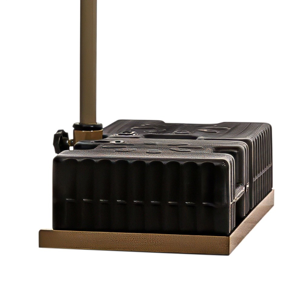 50 Liter White Parasol Base with Hub