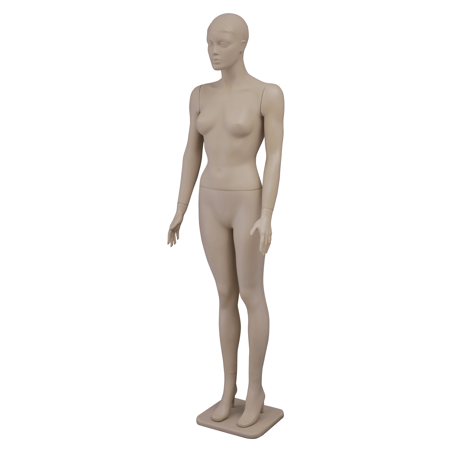 Female Display Mannequin Set Flesh with Plastic Base