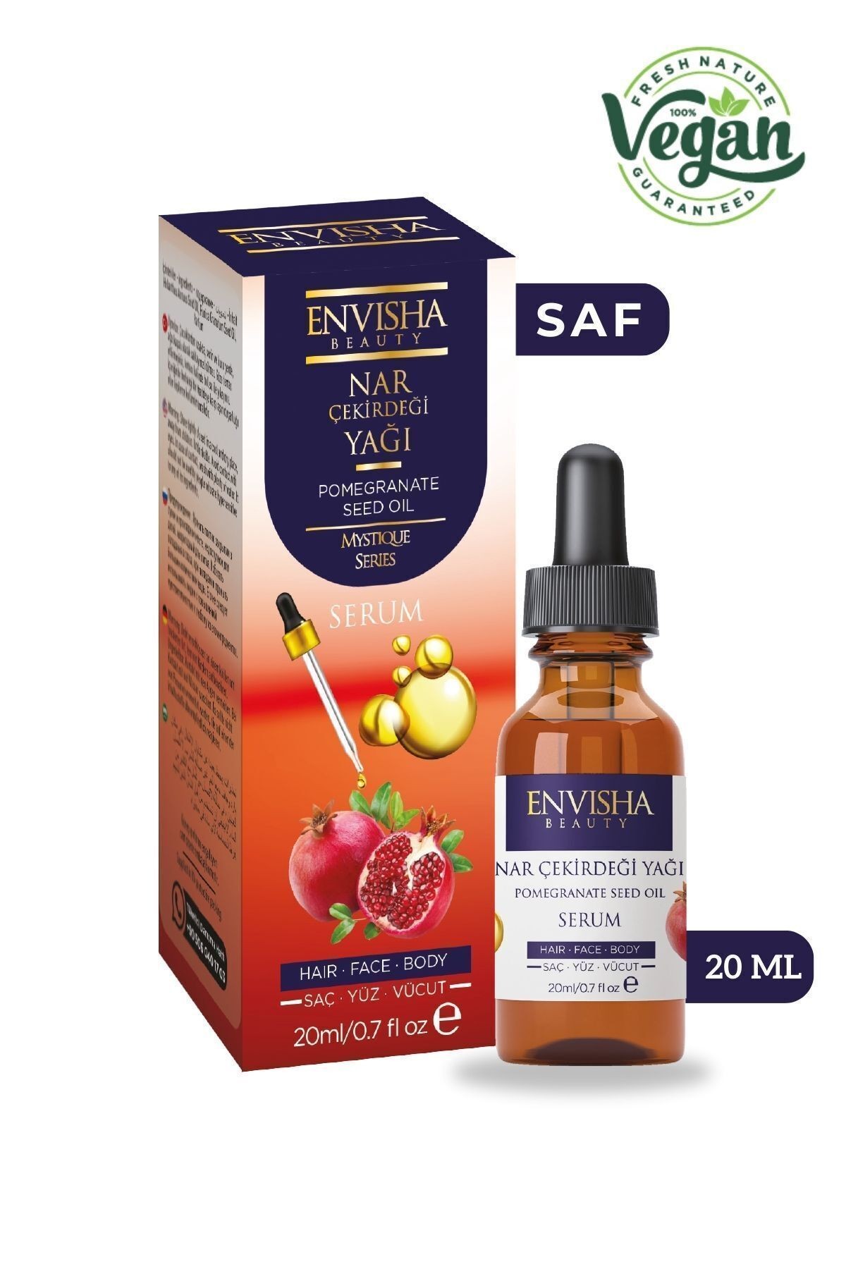 Nar Çekirdeği Yağı %100 Doğal Bitkisel Yağ Pomegranate Oil 20 ML