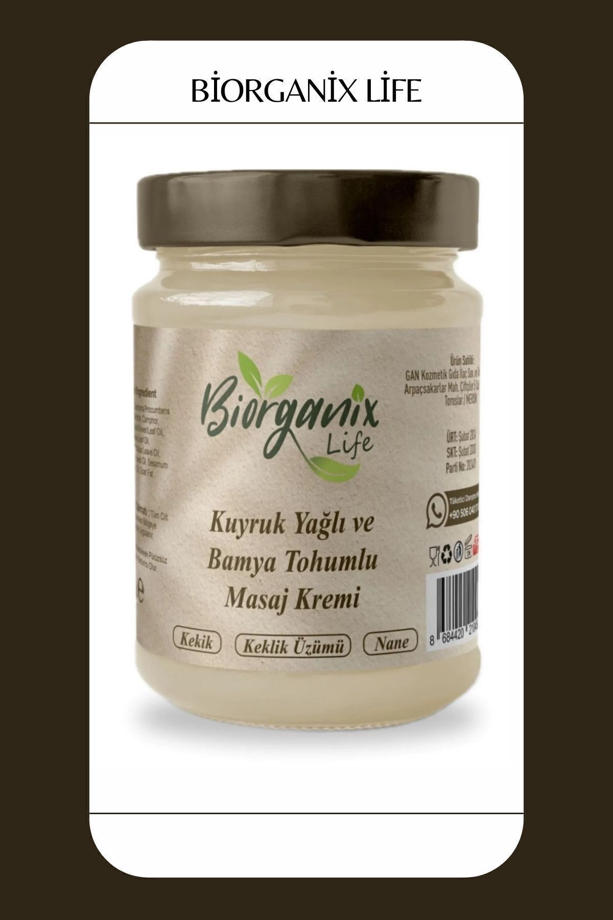 Kuyruk Yağı Kremi Bamya Tohumu Yağlı 210 ml Hediyeli Ürün