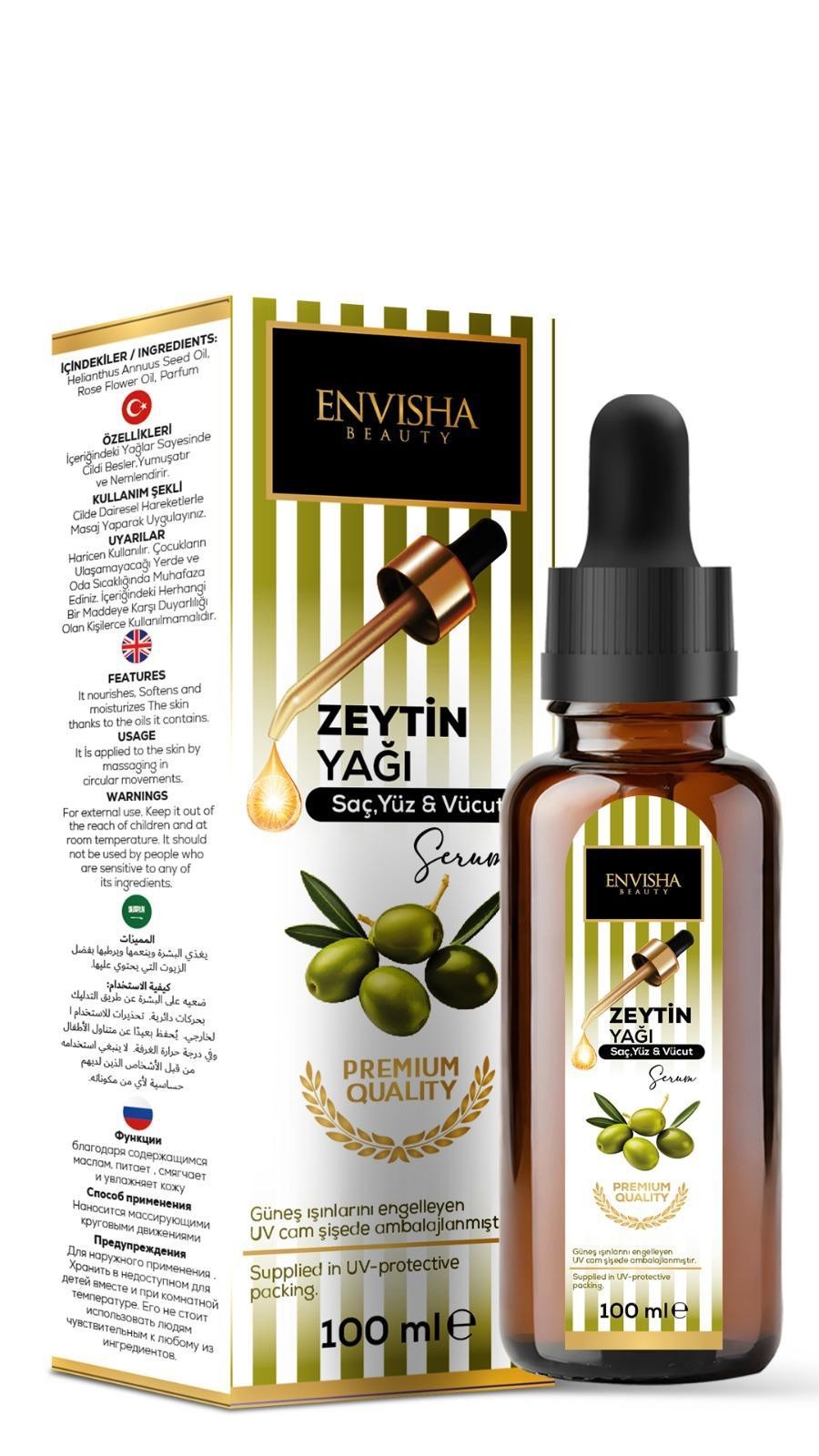 Envisha Beauty Zeytin Yağı 100 ML