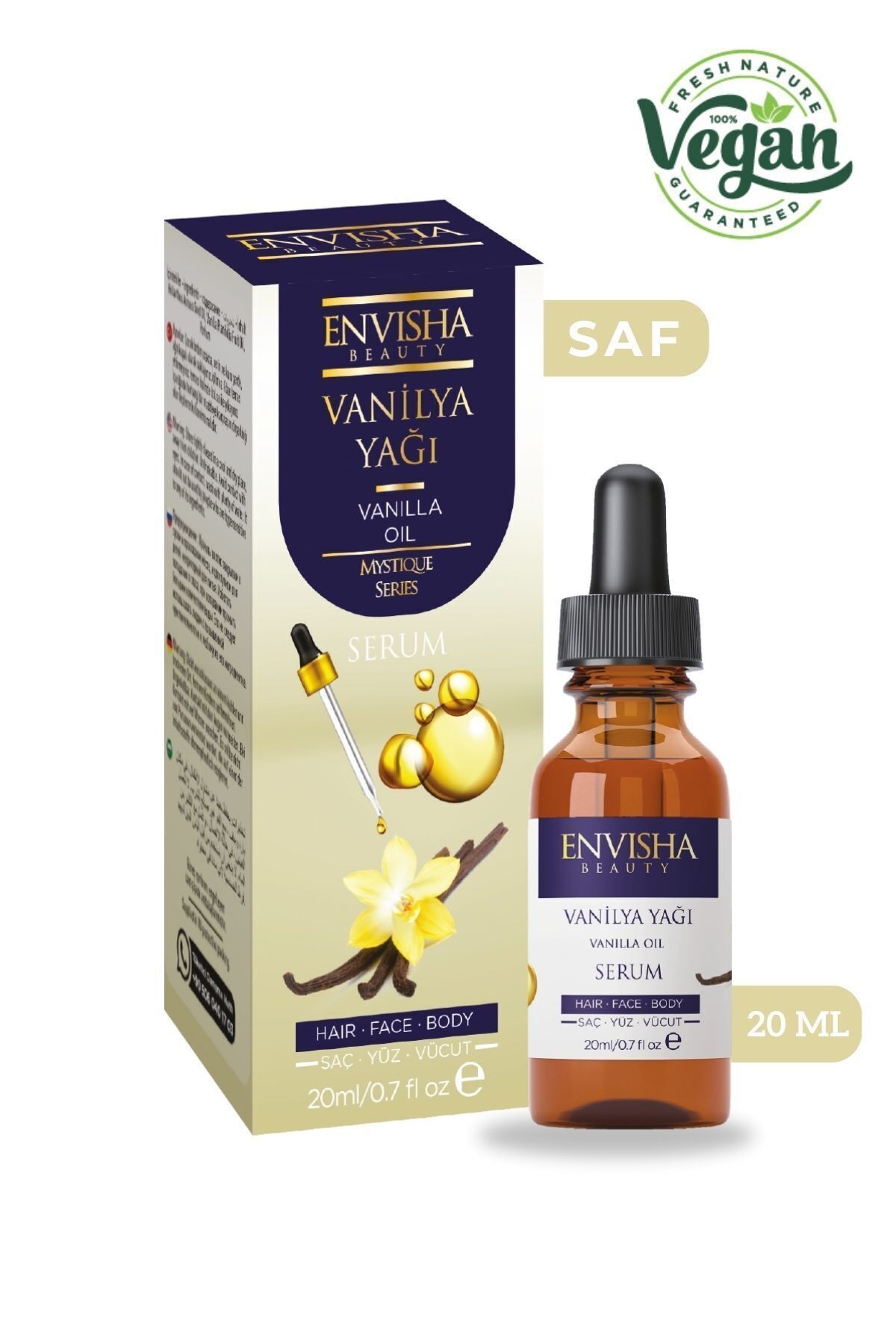 Vanilya Yağı %100 Doğal Bitkisel Yağ Vanilla Oil 20 ML