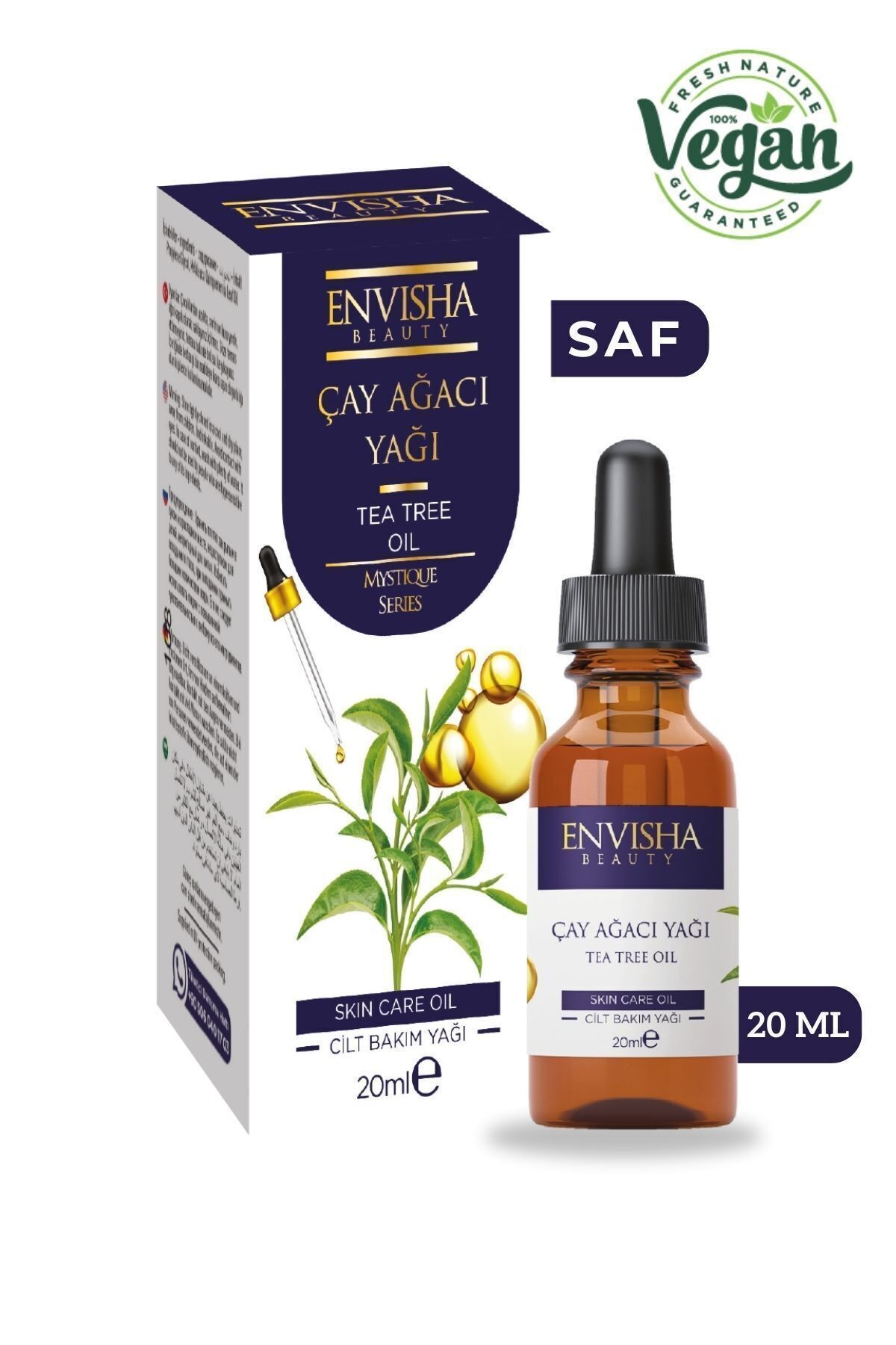Çay Ağacı Yağı %100 Doğal Bitkisel Yağ Tea Tree Oil 20 ML