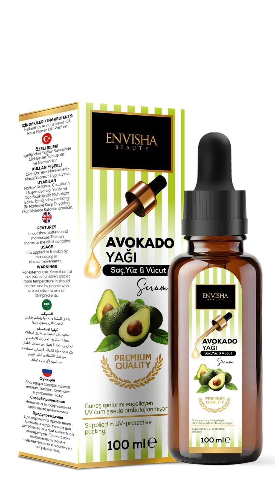 Envisha Beauty Avokado Yağı 100 ML