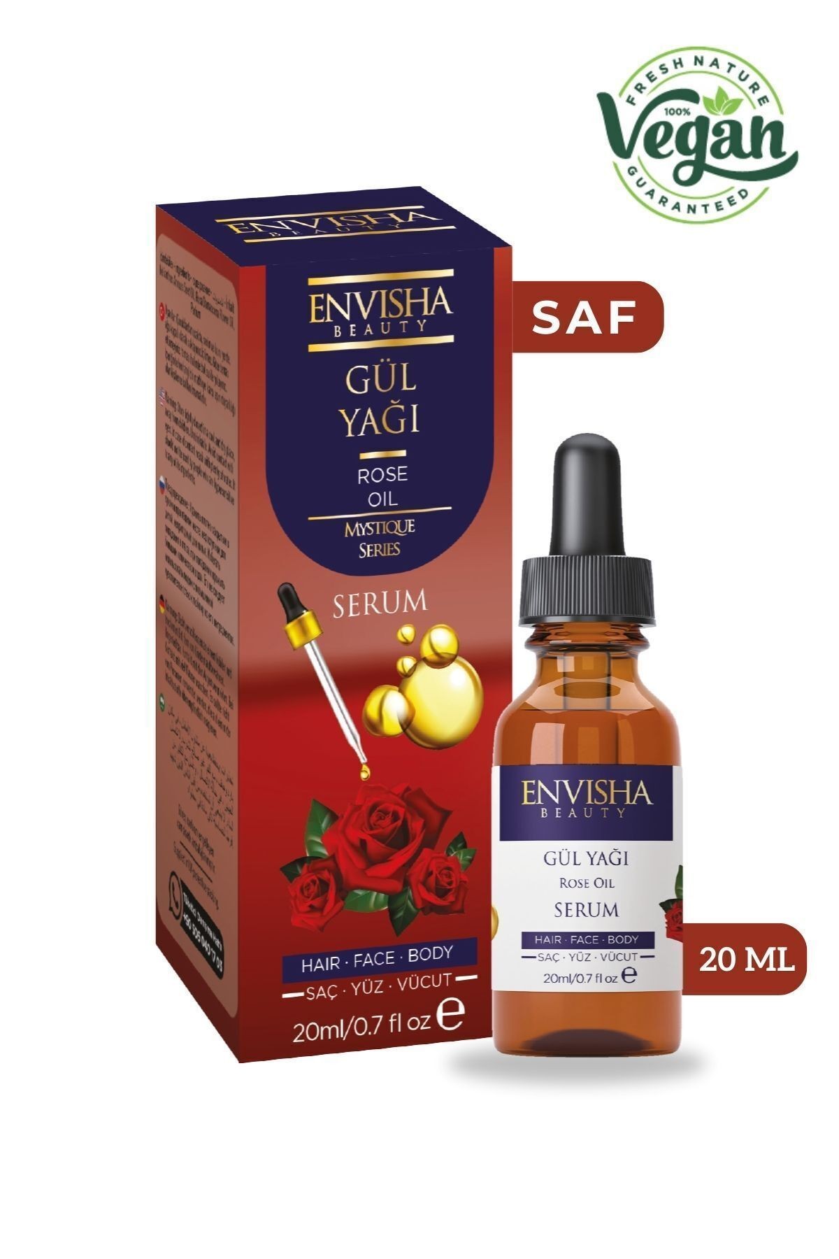 Gül Yağı %100 Doğal Bitkisel Yağ Rose Oil 20 ML