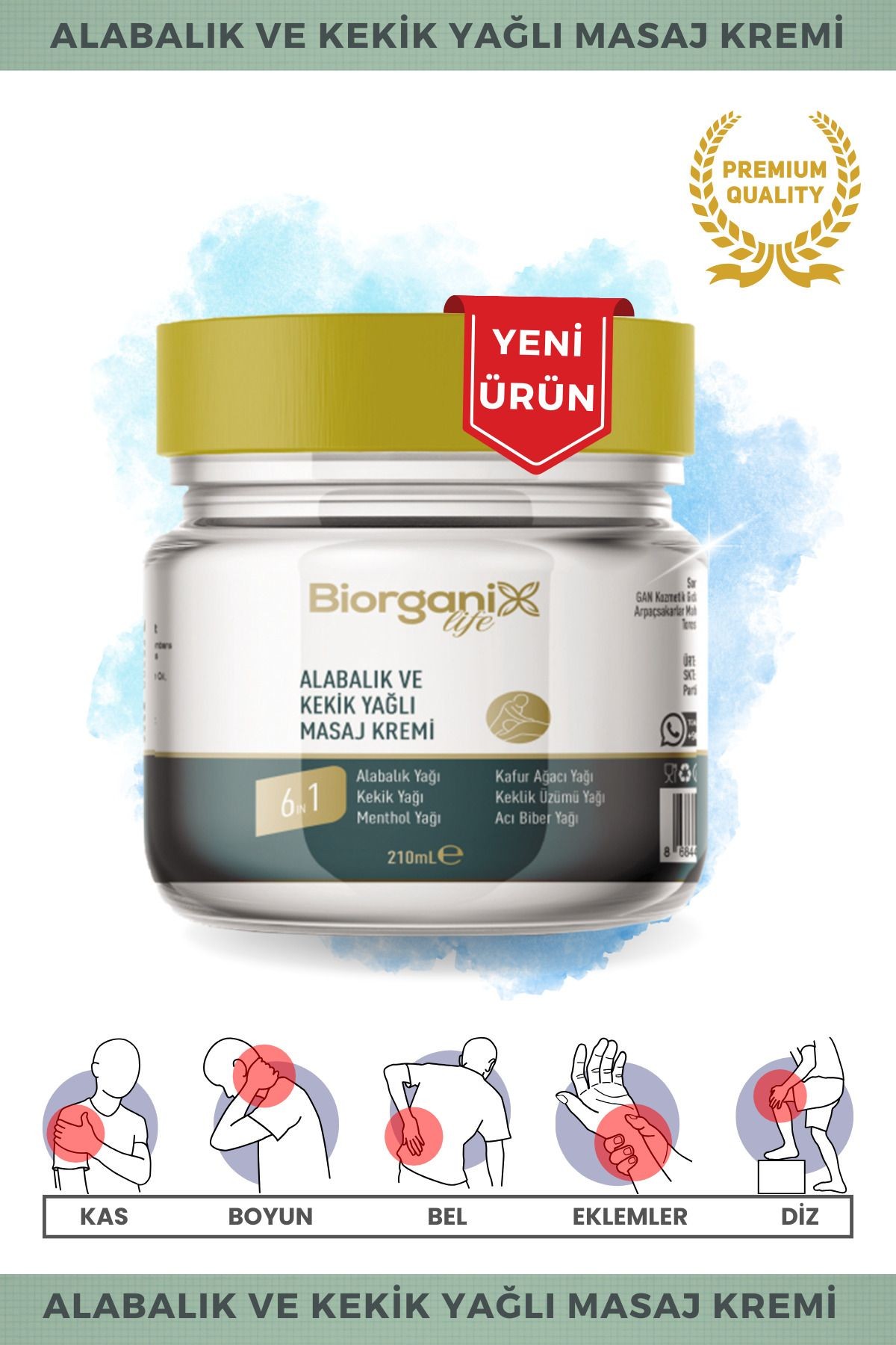 Alabalık Ve Kekik Yağlı Masaj Kremi 210 ML