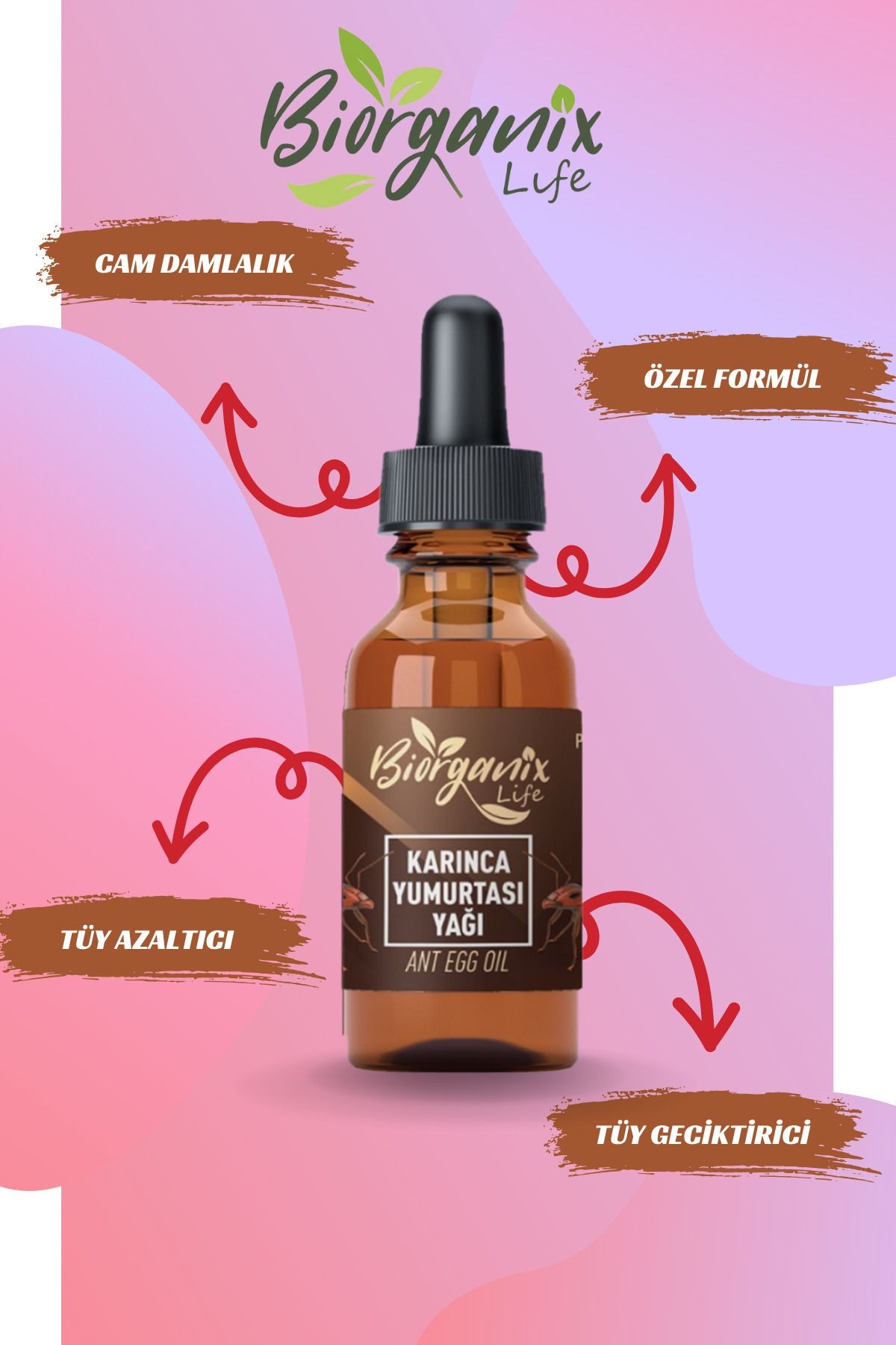 Karınca Yumurtası Yağı 20cc Tüy Dökücü ve Tüy Azaltıcı Serum