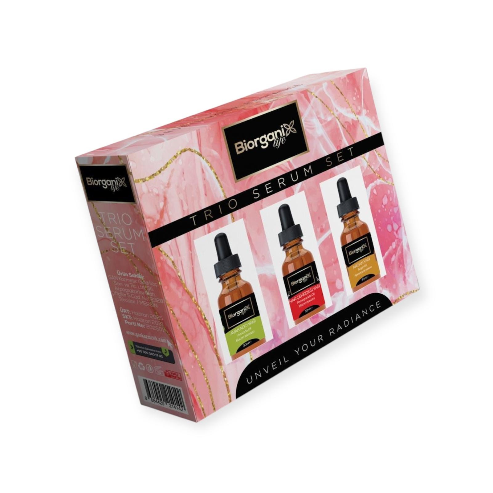 Biorganix Life Trio Set Avokado,Argan,Nar Yağı (3x30 ML)