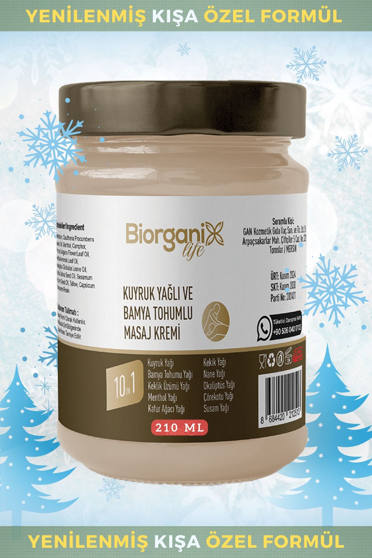 Kuyruk Yağlı Ve Bamya Tohumu Yağlı Krem 210 ml