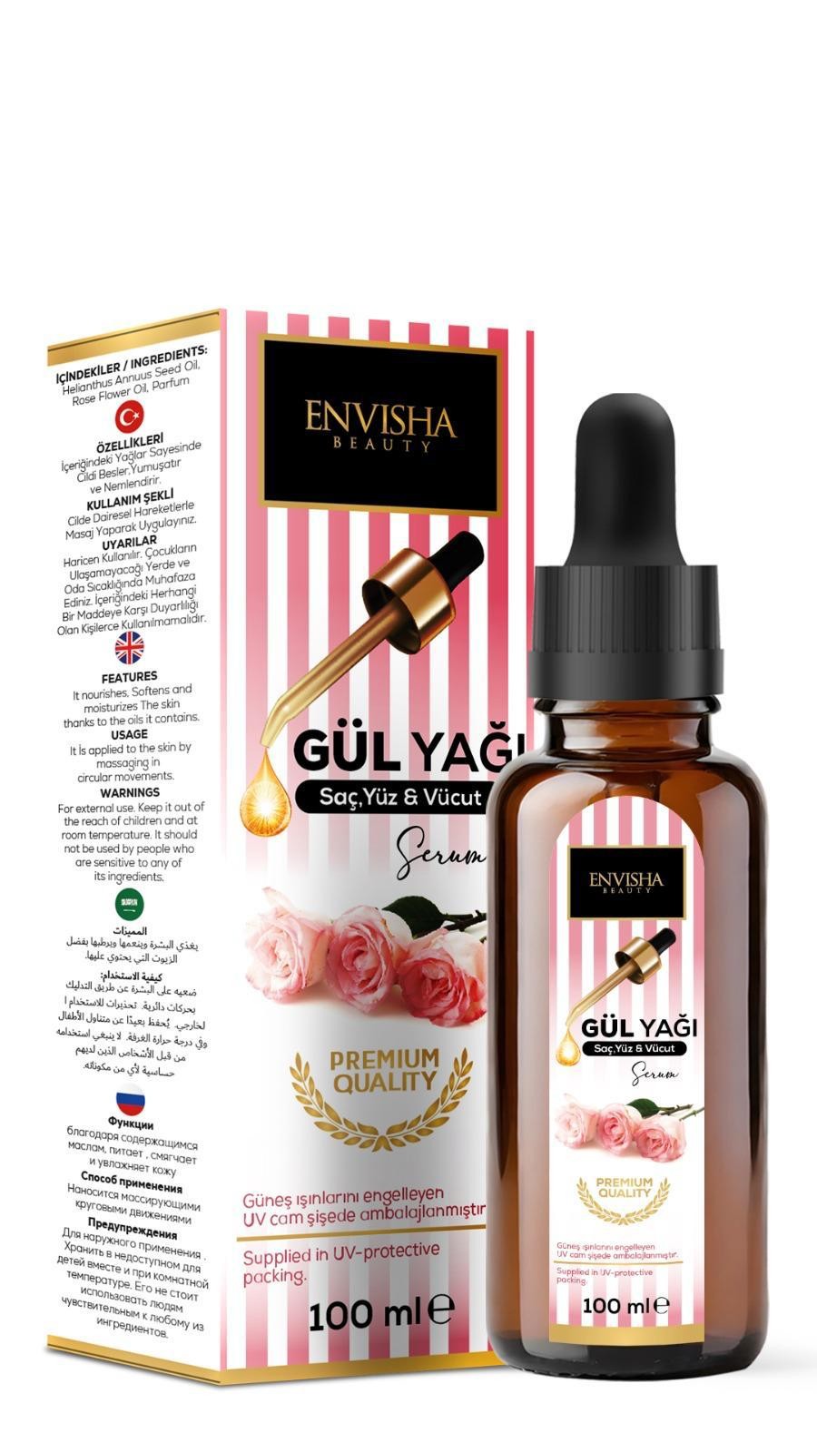 Envisha Beauty Gül Yağı 100 ML