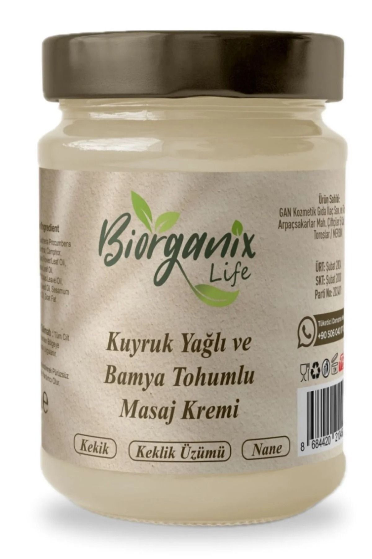 Kuyruk Yağı Kremi Bamya Tohumu Yağlı 210 ml Hediyeli Ürün