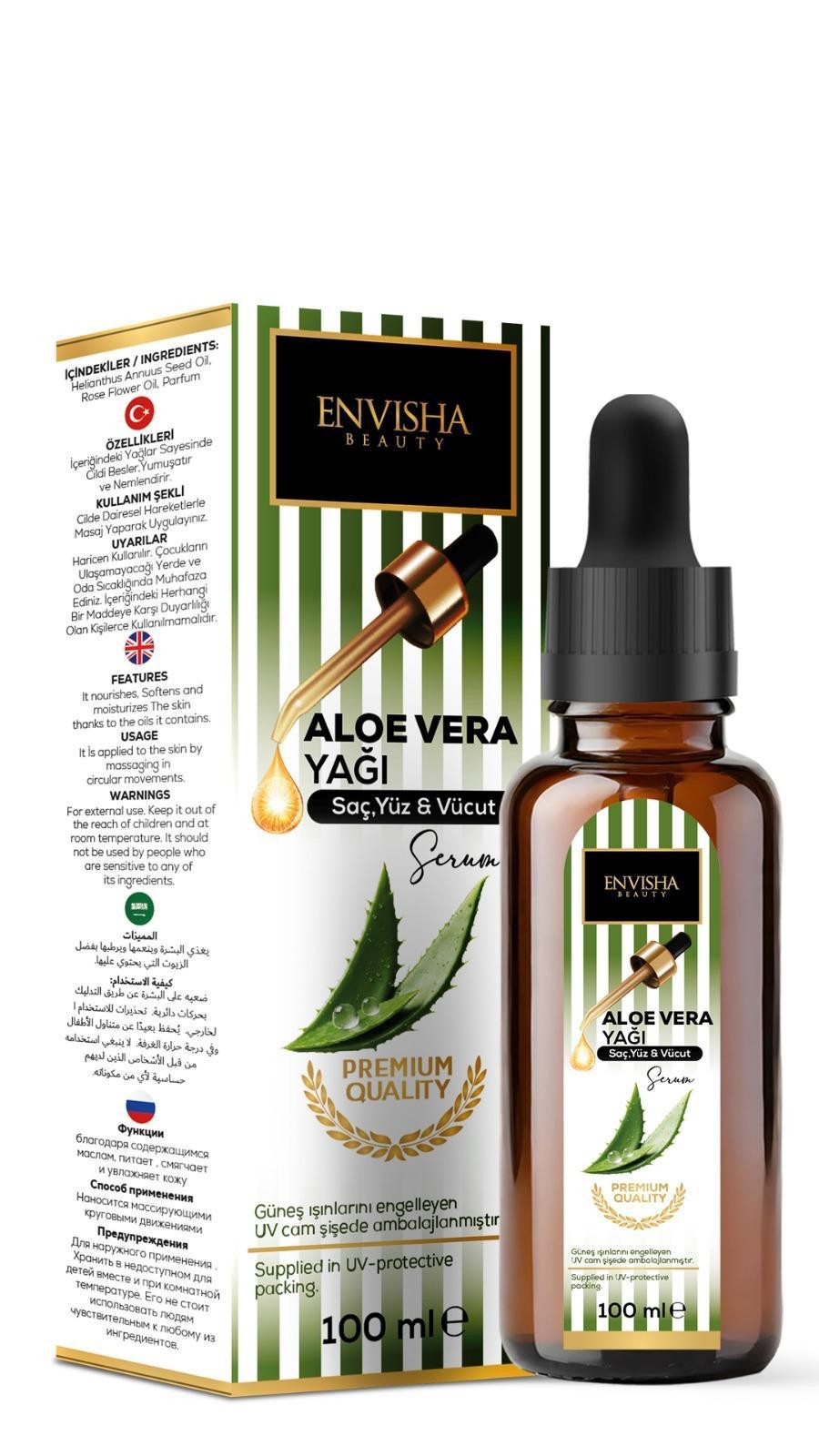 Envisha Beauty Aloe Vera Yağı 100 ML
