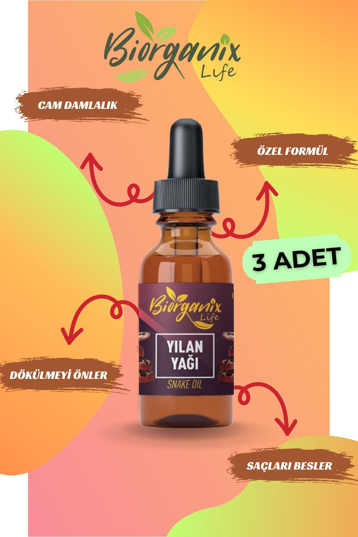 Yılan Yağı Snake Oil 20 ML 3 Adet