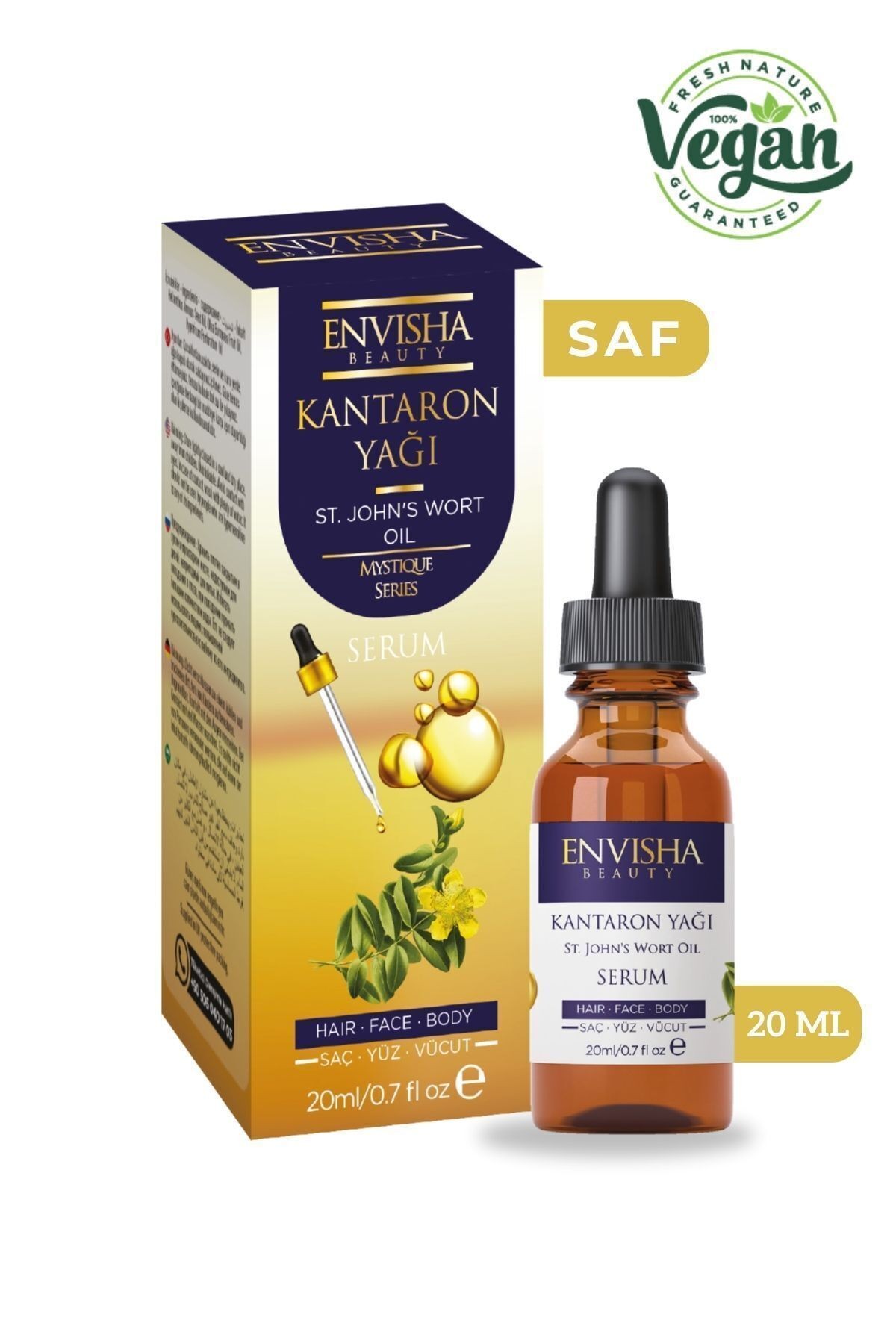 Sarı Kantaron Yağı %100 Doğal Bitkisel Yağ St. John's Wort Oil 20 ML