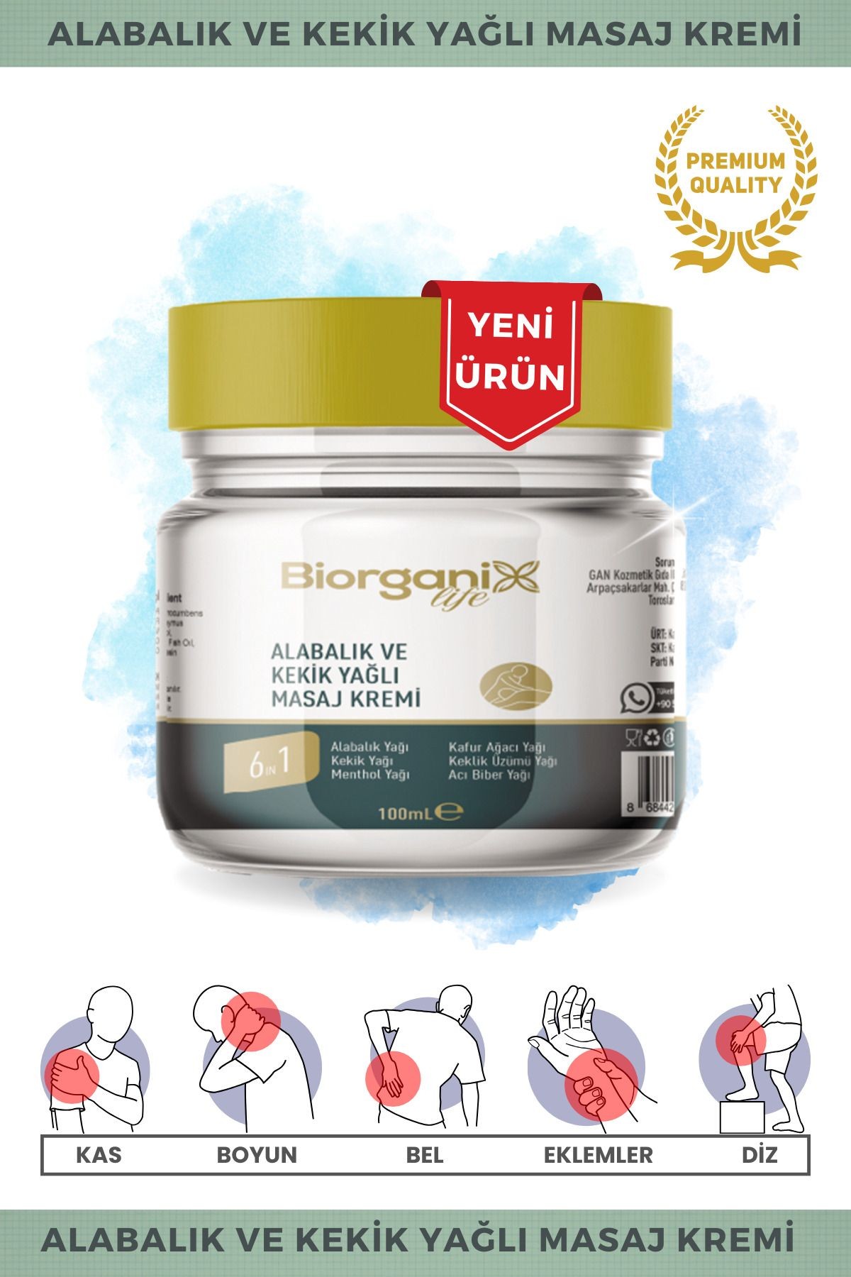 Alabalık Ve Kekik Yağlı Masaj Kremi 100 ML
