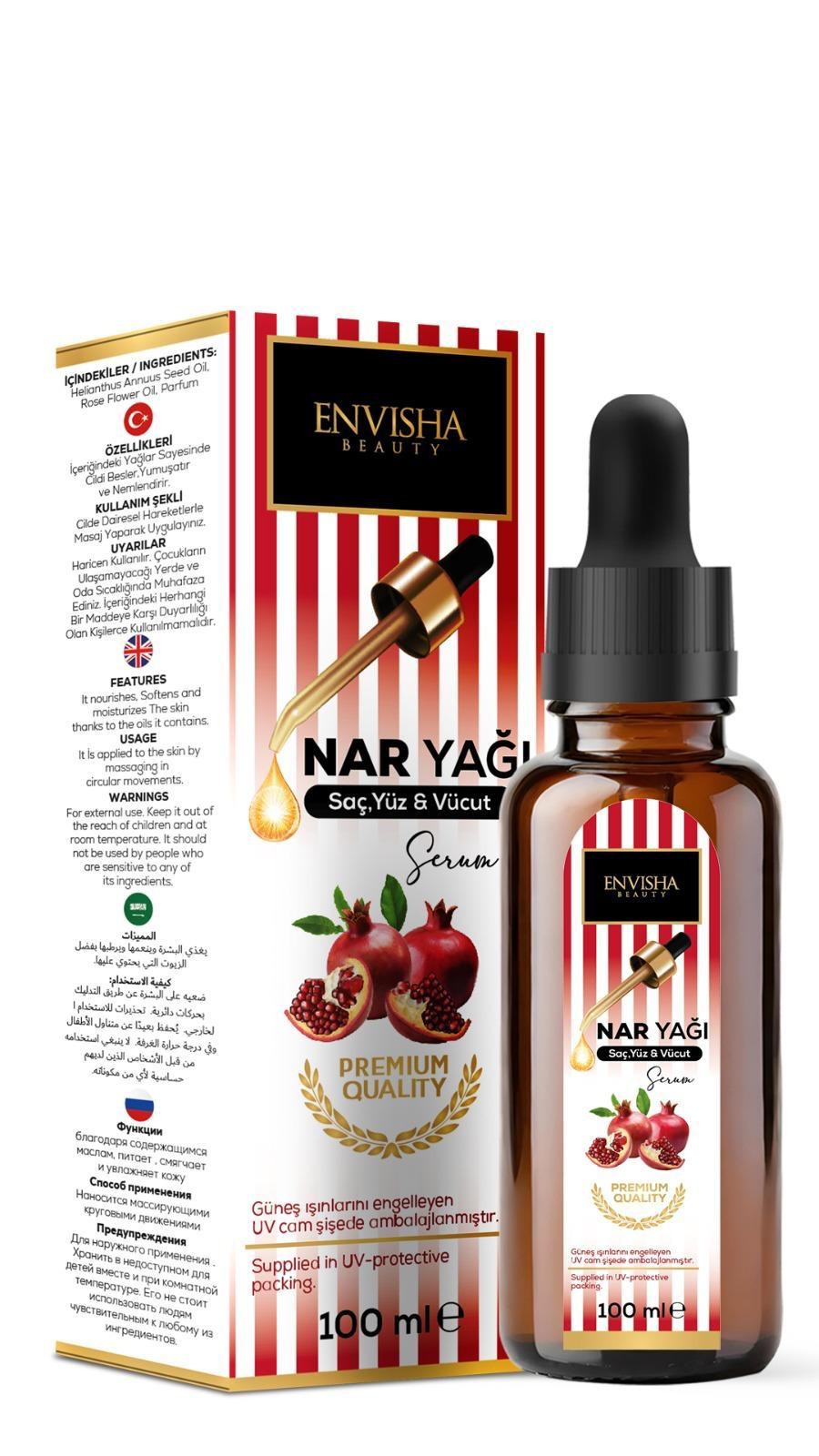 Envisha Beauty Nar Yağı 100 ML
