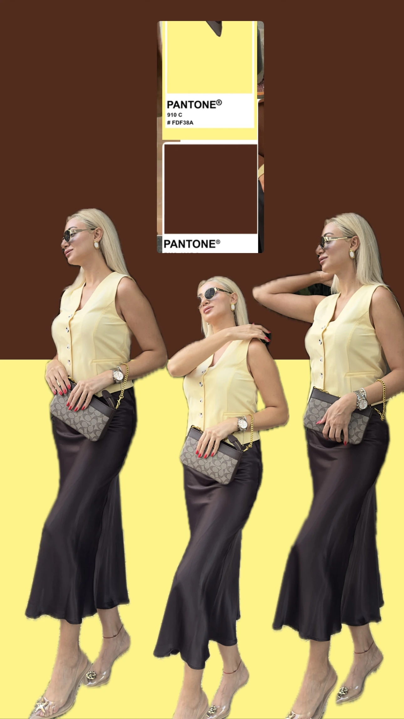 Acı Kahve Saten Etek 