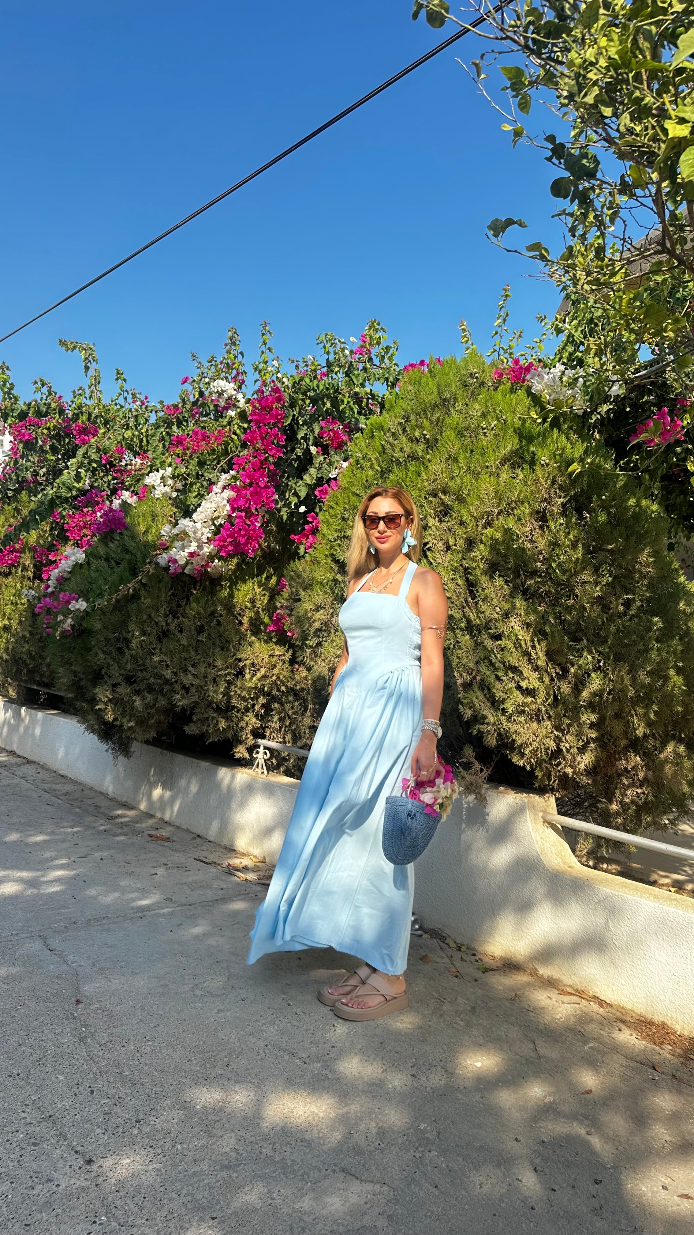 Bebe Mavisi Elbise 