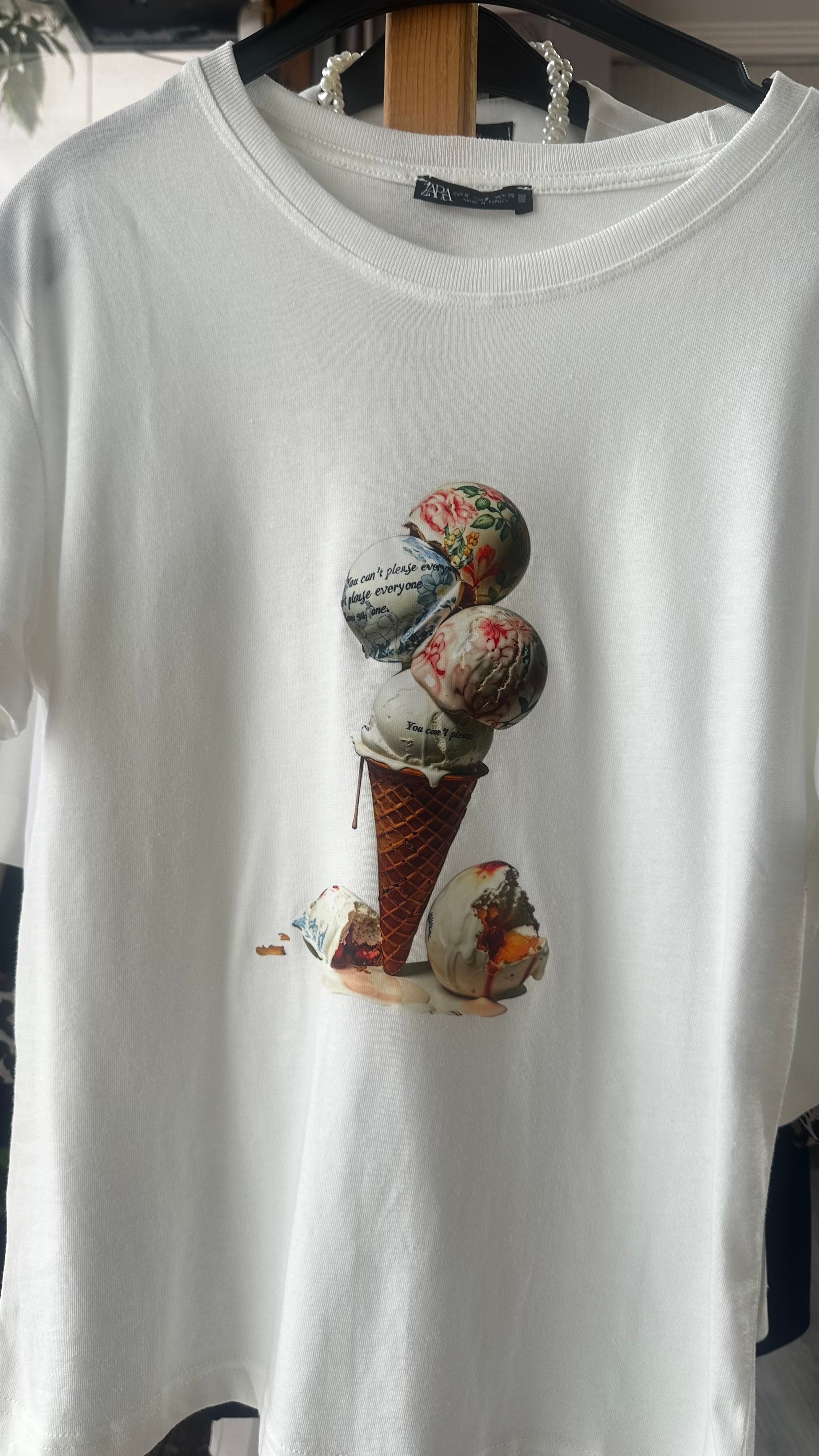 ICE CREAM BASKILI TİŞÖRT 