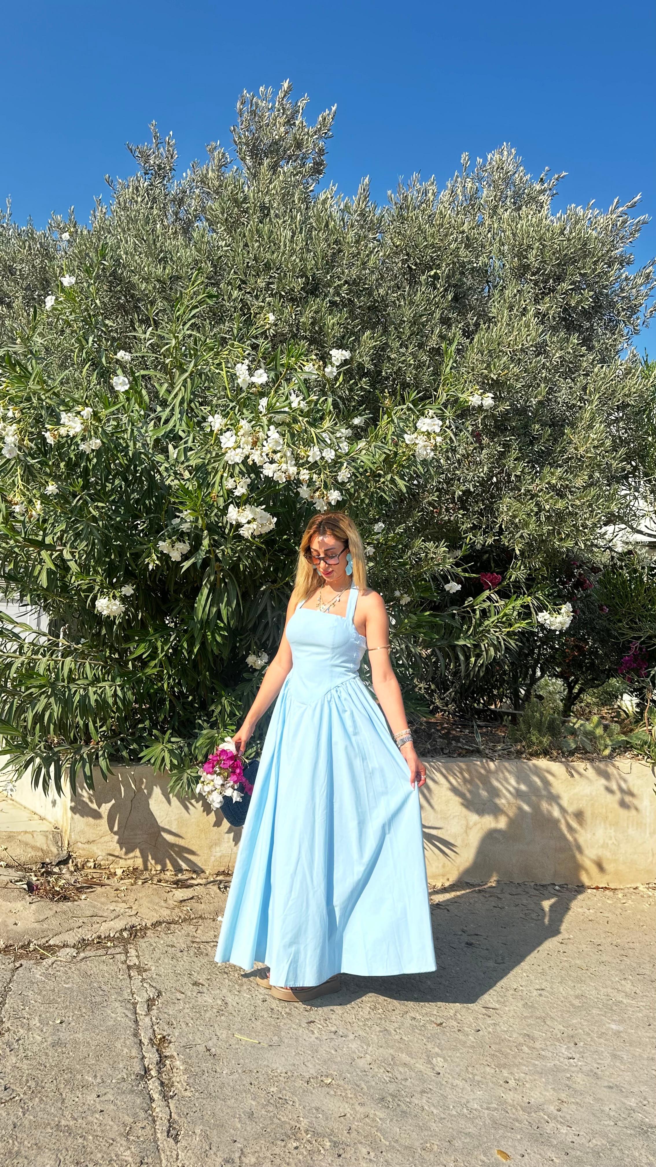 Bebe Mavisi Elbise 