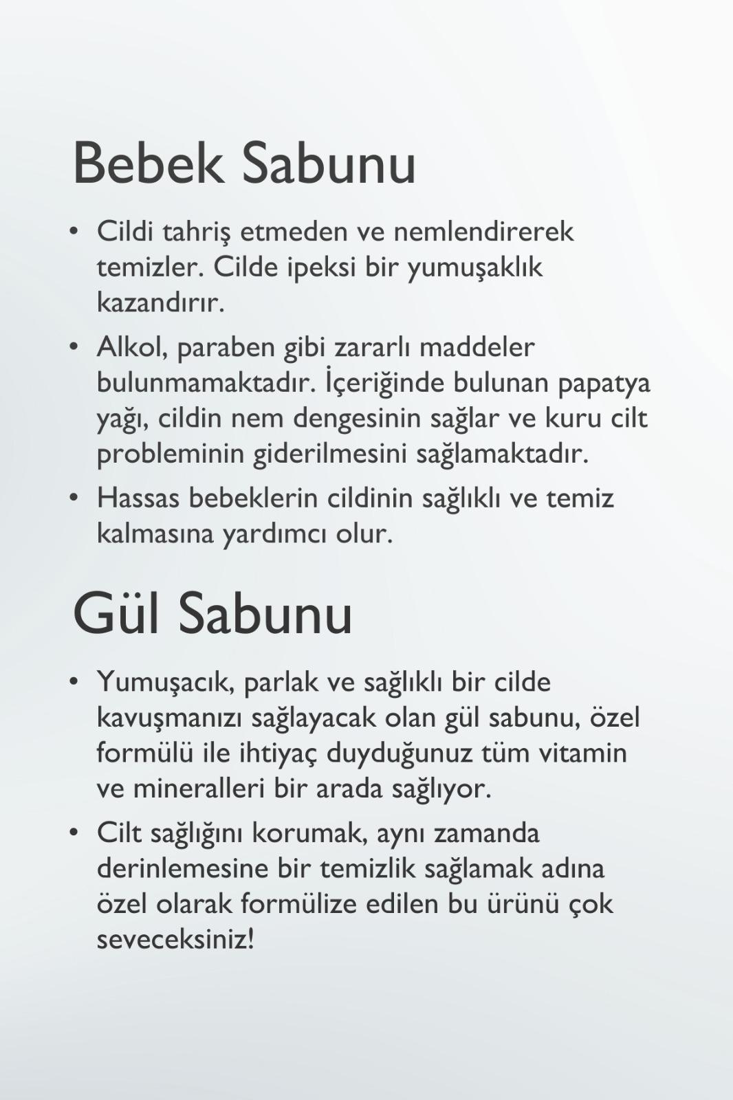 Baga Gül & Bebek Sabun Seti