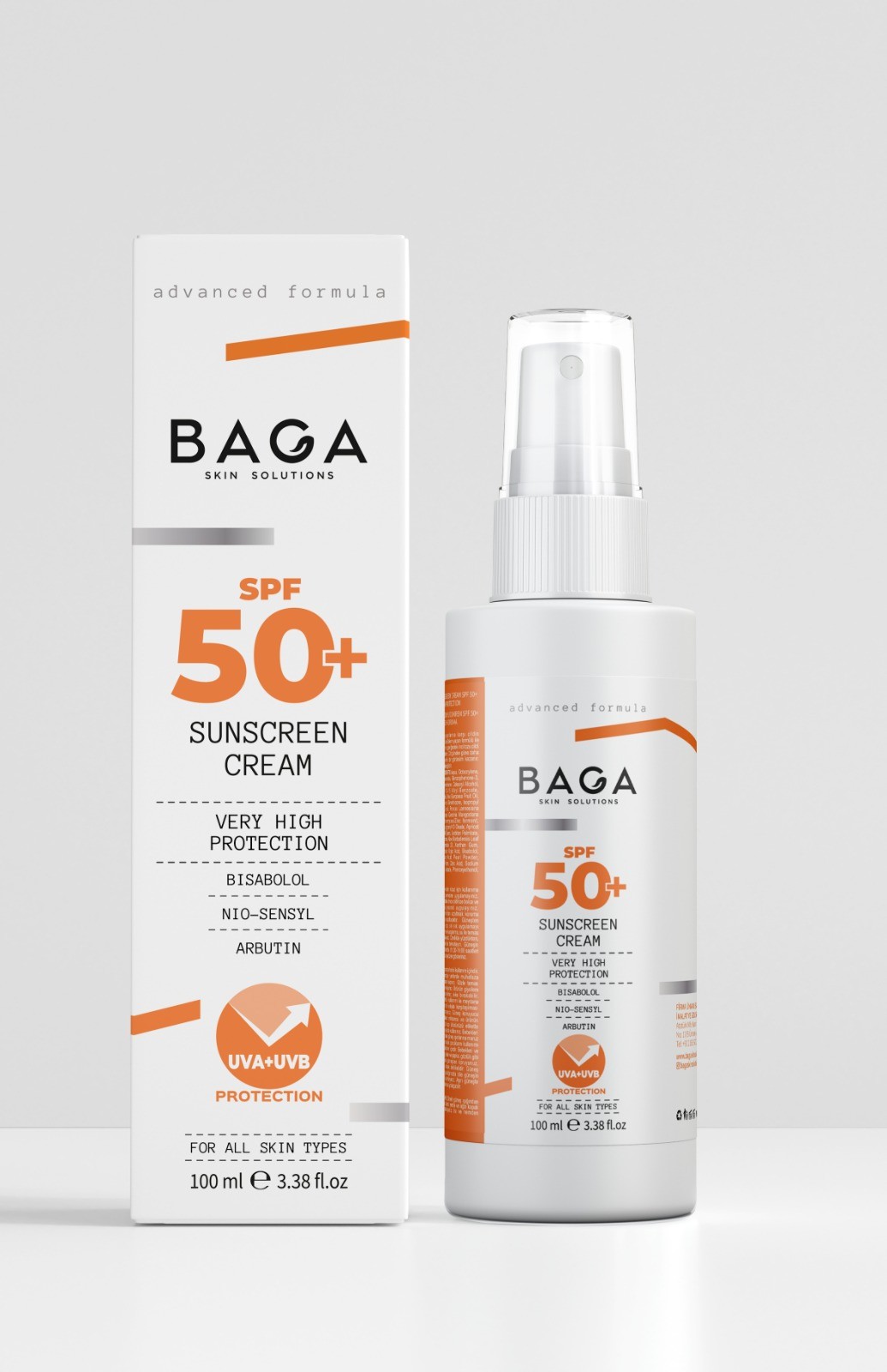 BAGA GÜNEŞ KORUYUCU KREM SPF+