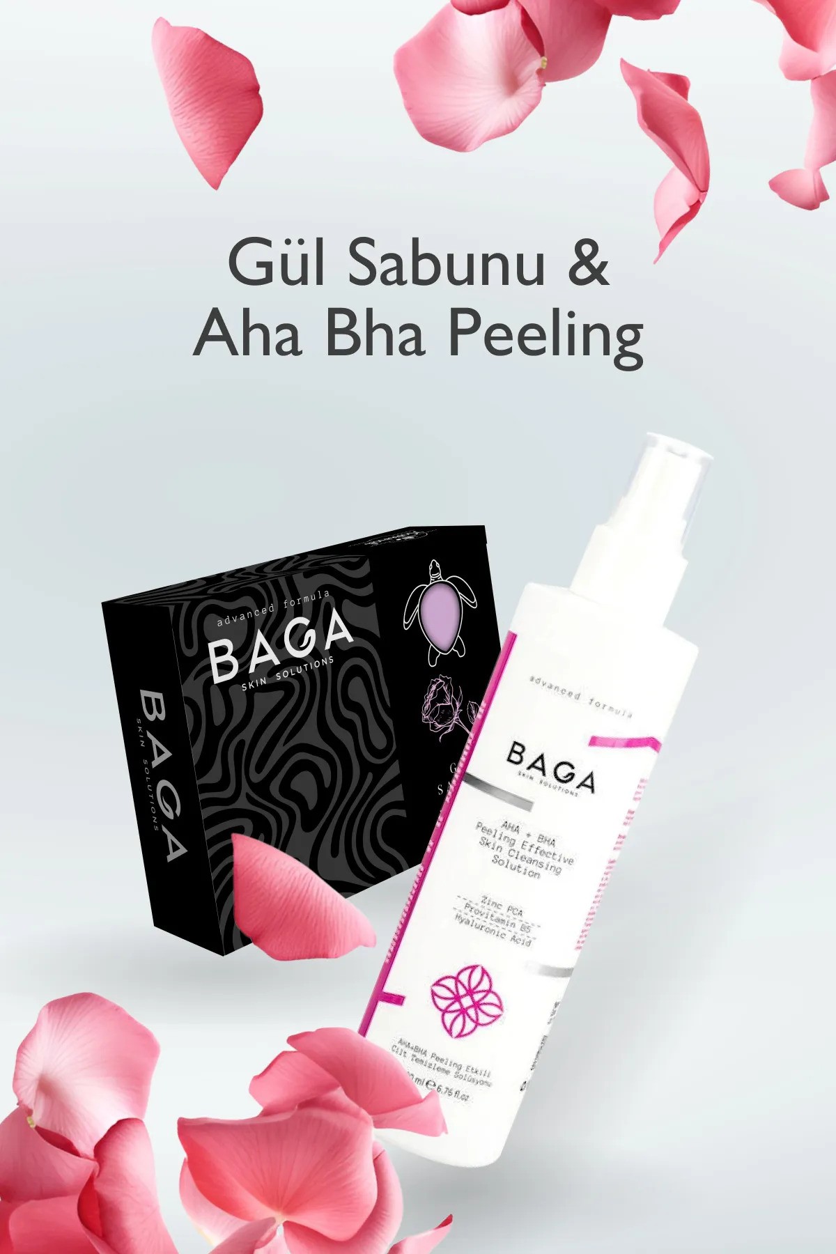 Baga Gül Sabun & Aha+Bha Solüsyonu Set