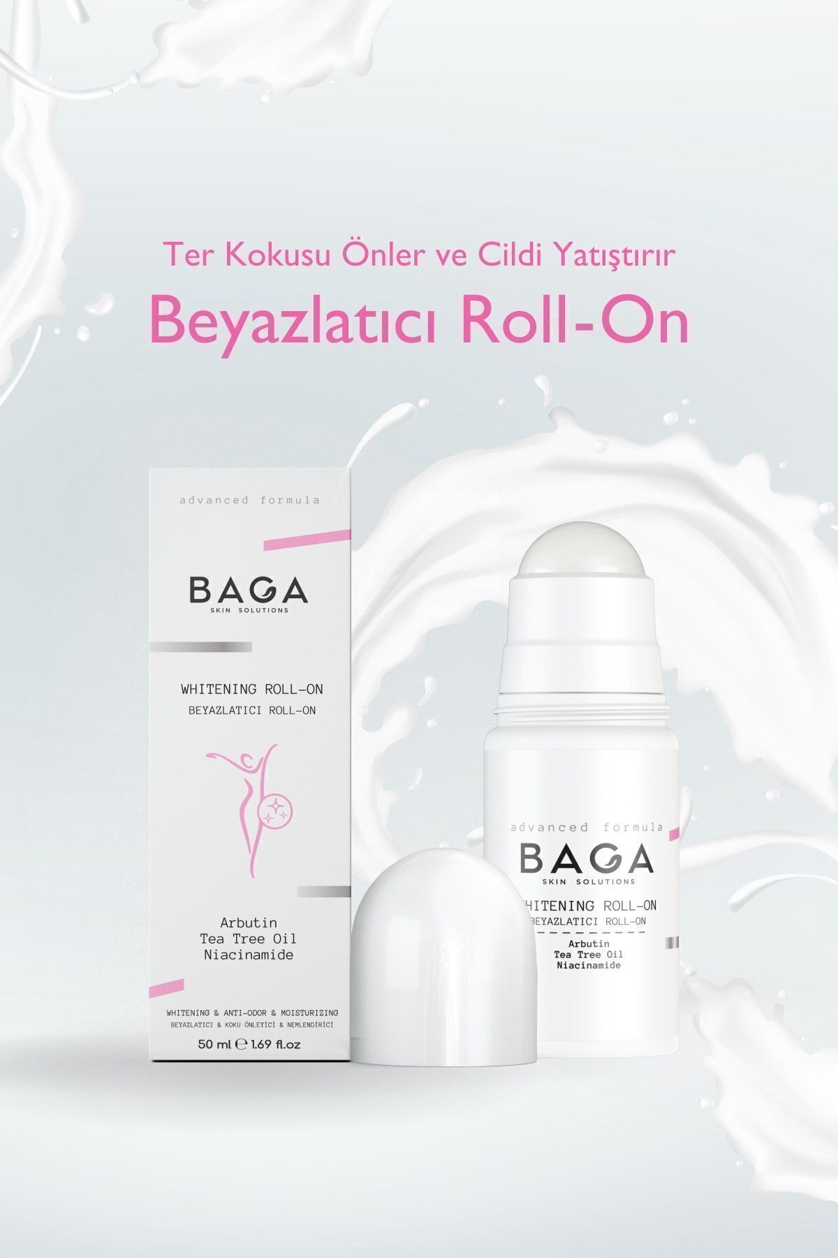 Beyazlatıcı & Koku Önleyici & Ter önleyici Roll-on 50 ml