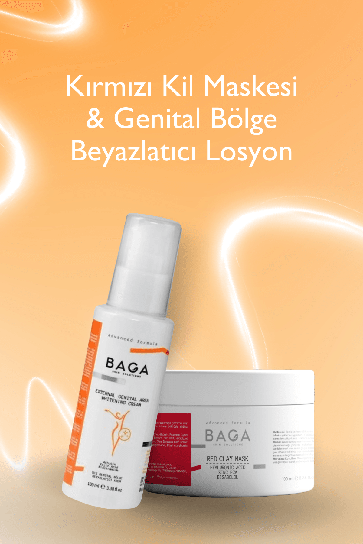 Kırmızı Kil Maskesi & Genital Bölge Beyazlatıcı Losyon