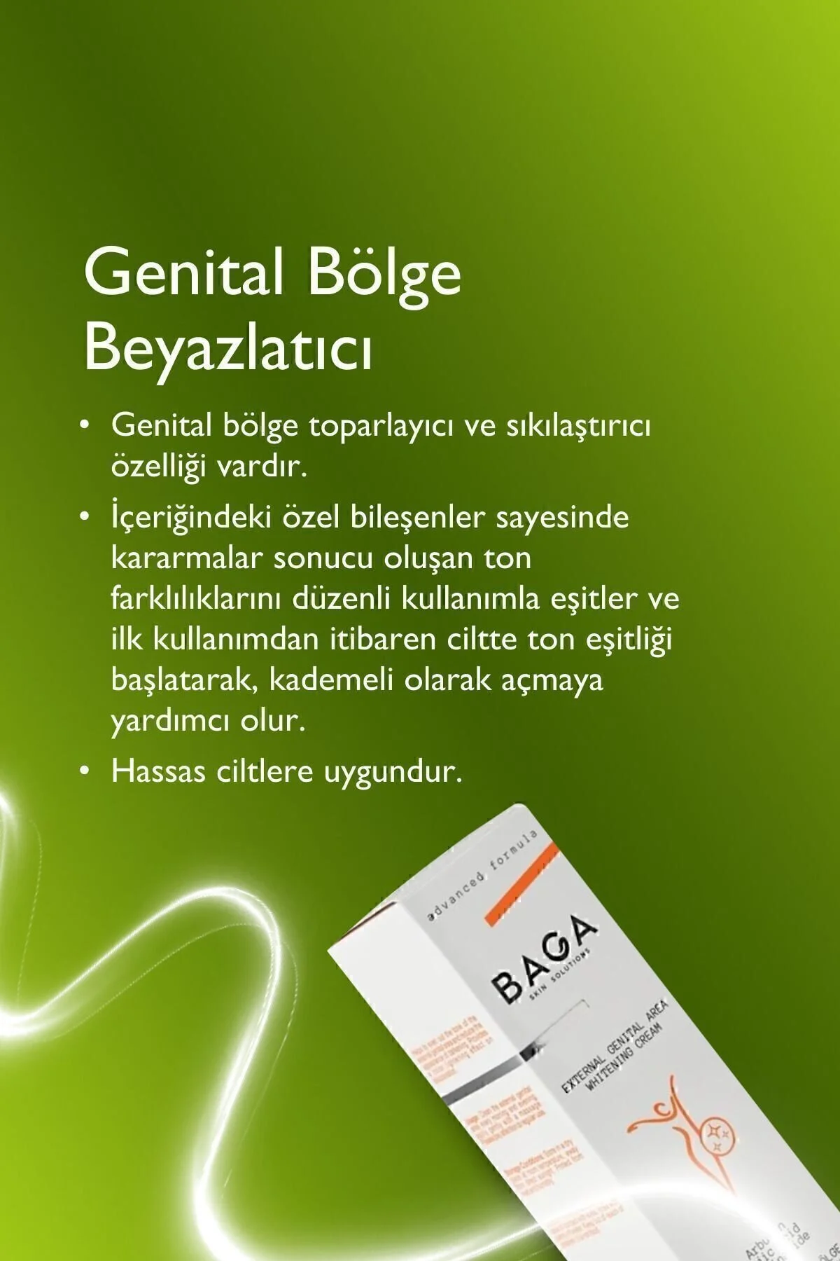 Genital Bölge Beyazlatıcı Krem