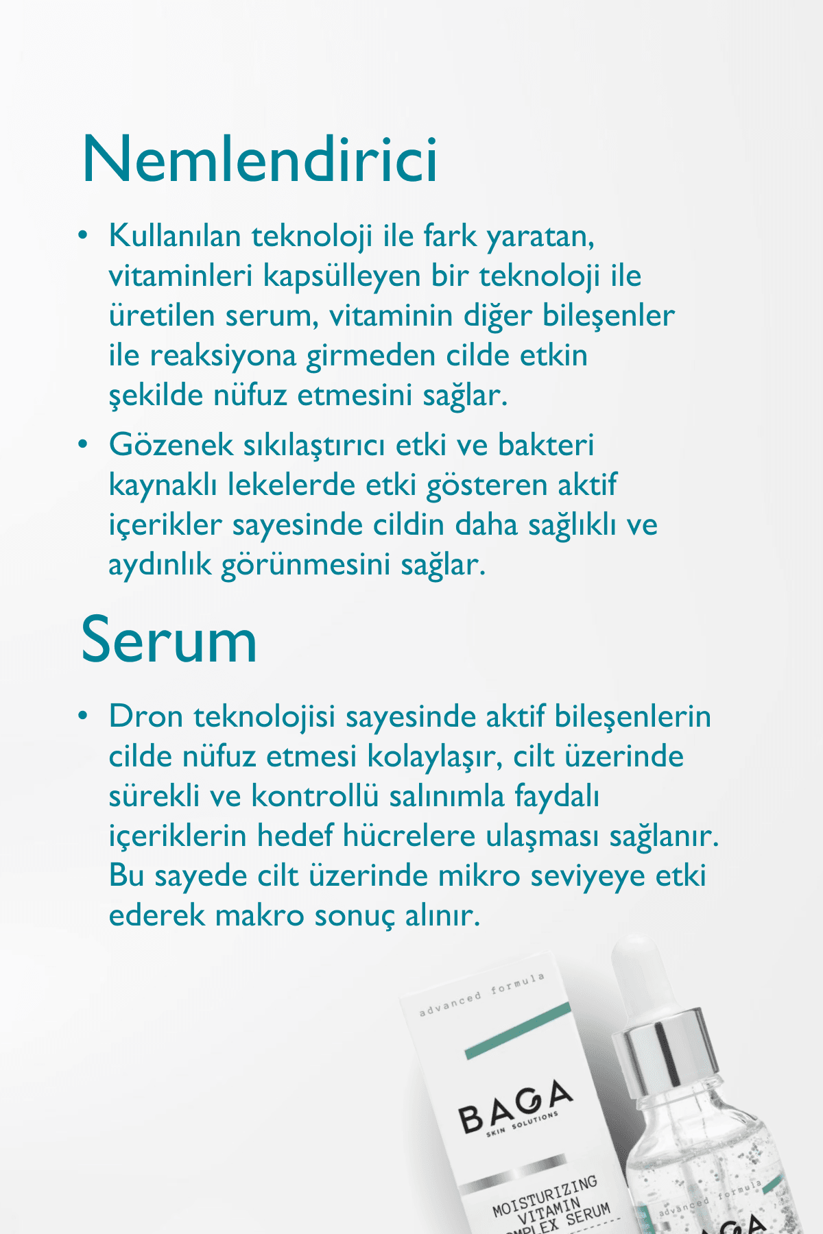 Botoks Etkili Nemlendirici Vitamin Complex Krem ve Serum