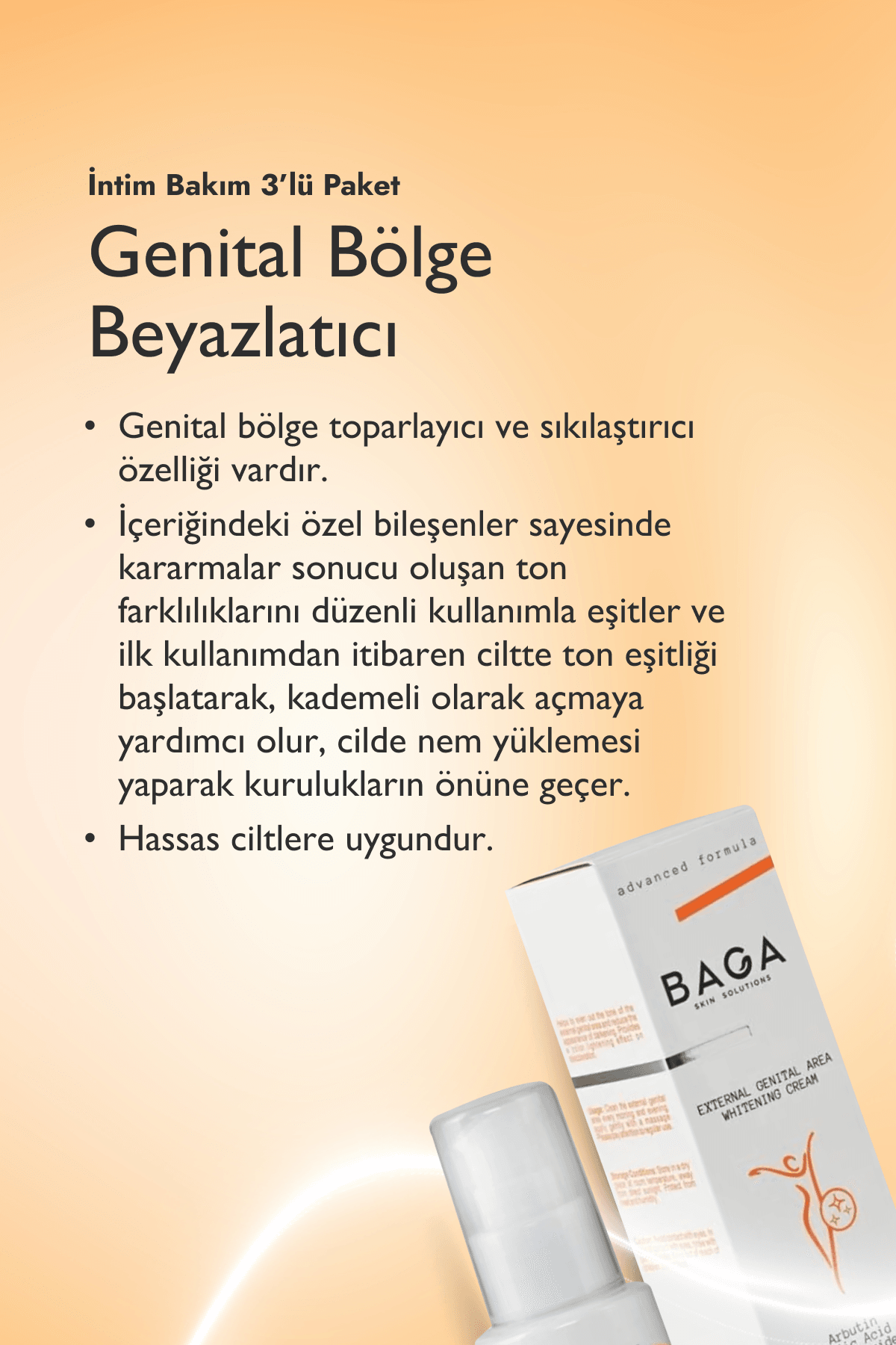 Üçlü İntim Set Genital Bölge Beyazlatıcı