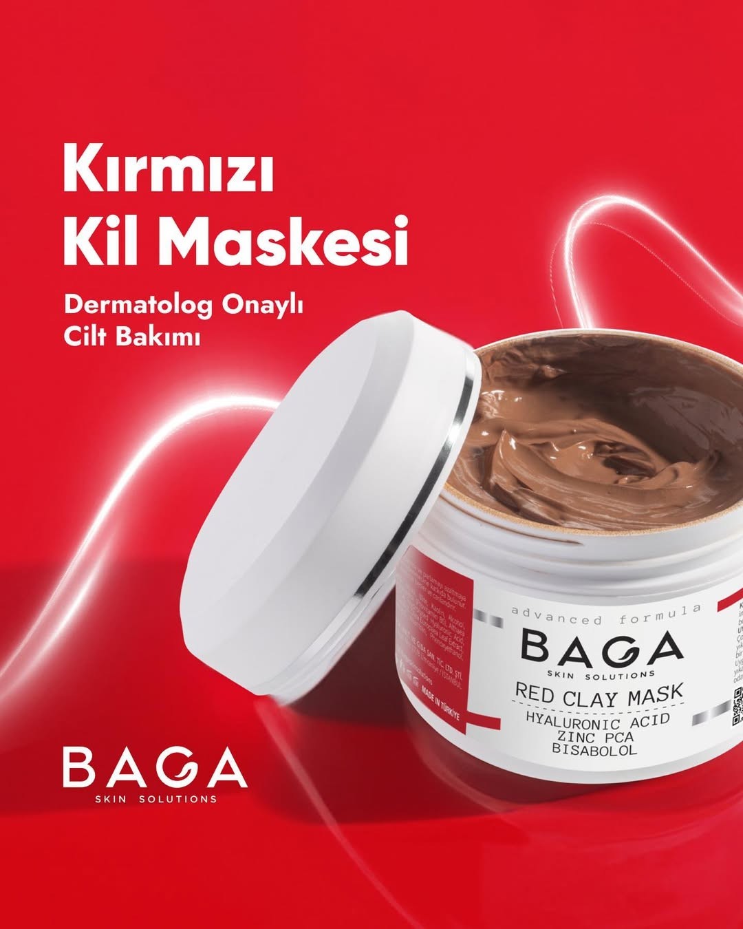 BAGA KIRMIZI KİL MASKESİ 100 ML