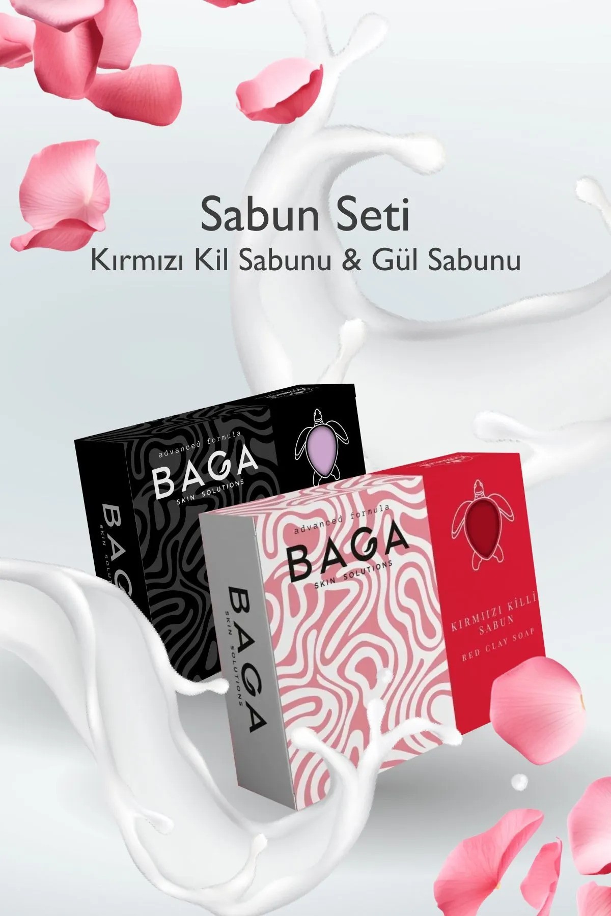 Baga Gül Sabun & Kırmızı Kil Sabun Seti