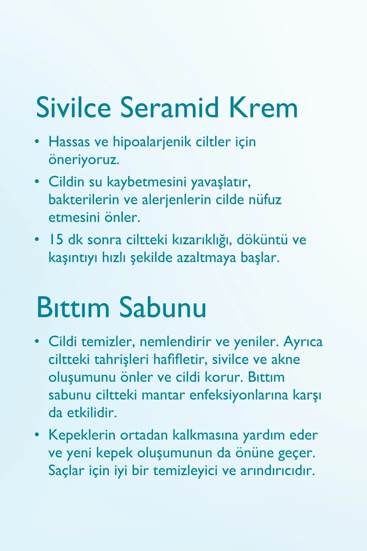 Bıttım Sabun & Yara Yanık Sivilce Seramid Krem