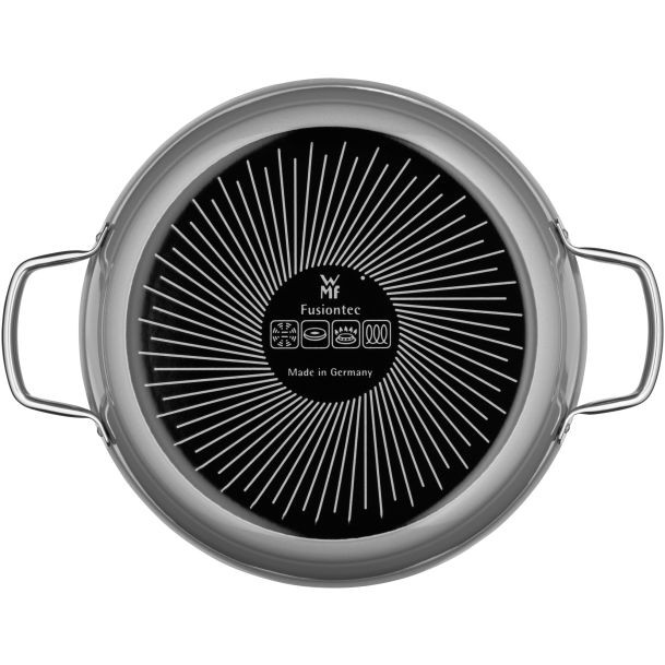 WMF Fusiontec Mineral Cam Kapaklı Sığ 24 cm, platin 0 image