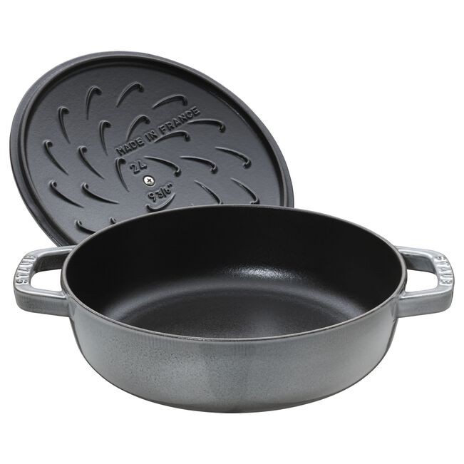STAUB LA COCOTTE SOTE TENCERESİ CHİSTERA | DÖKÜM DEMİR | 28 CM | GRAFİT GRİ 405114700 0 image