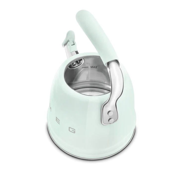 Smeg Ocak Üstü Islıklı Whistling Kettle Su Isıtıcısı Pastel Yeşil CKLW2001PG 0 image