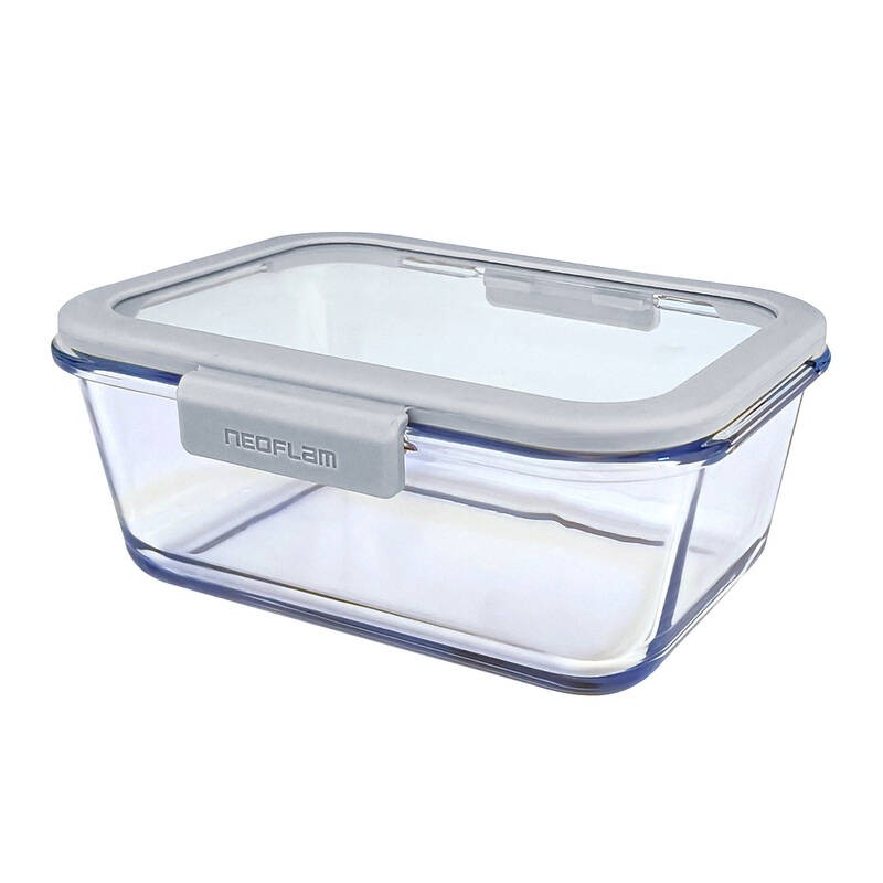 Neoflam FİKA GLACE CAM SAKLAMA KABI 1900ML GRİ cover pic