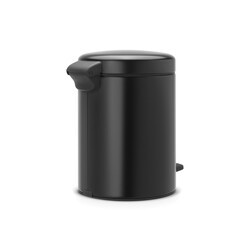BRABANTİA NEWICON MATT BLACK PEDALLI ÇÖP KUTUSU 5L BRA 112928 0 image