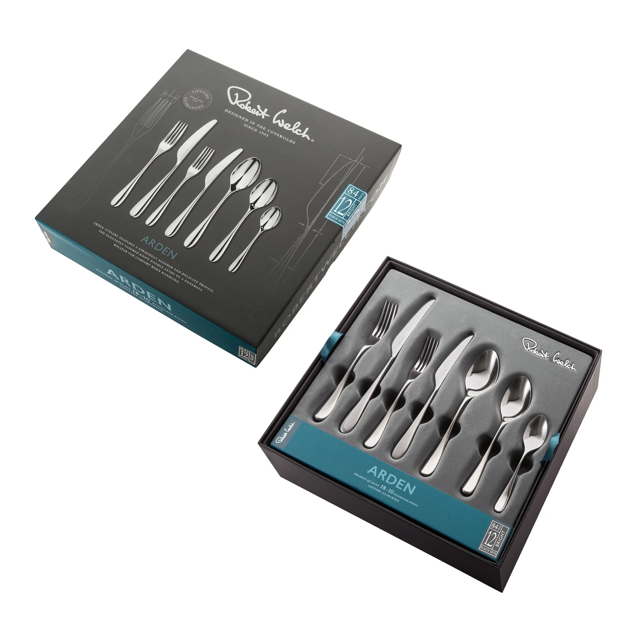 Robert Welch Arden Çatal Bıçak Takımı, 84 Parça 12 Kişilik ARDBR1099V/84 0 image