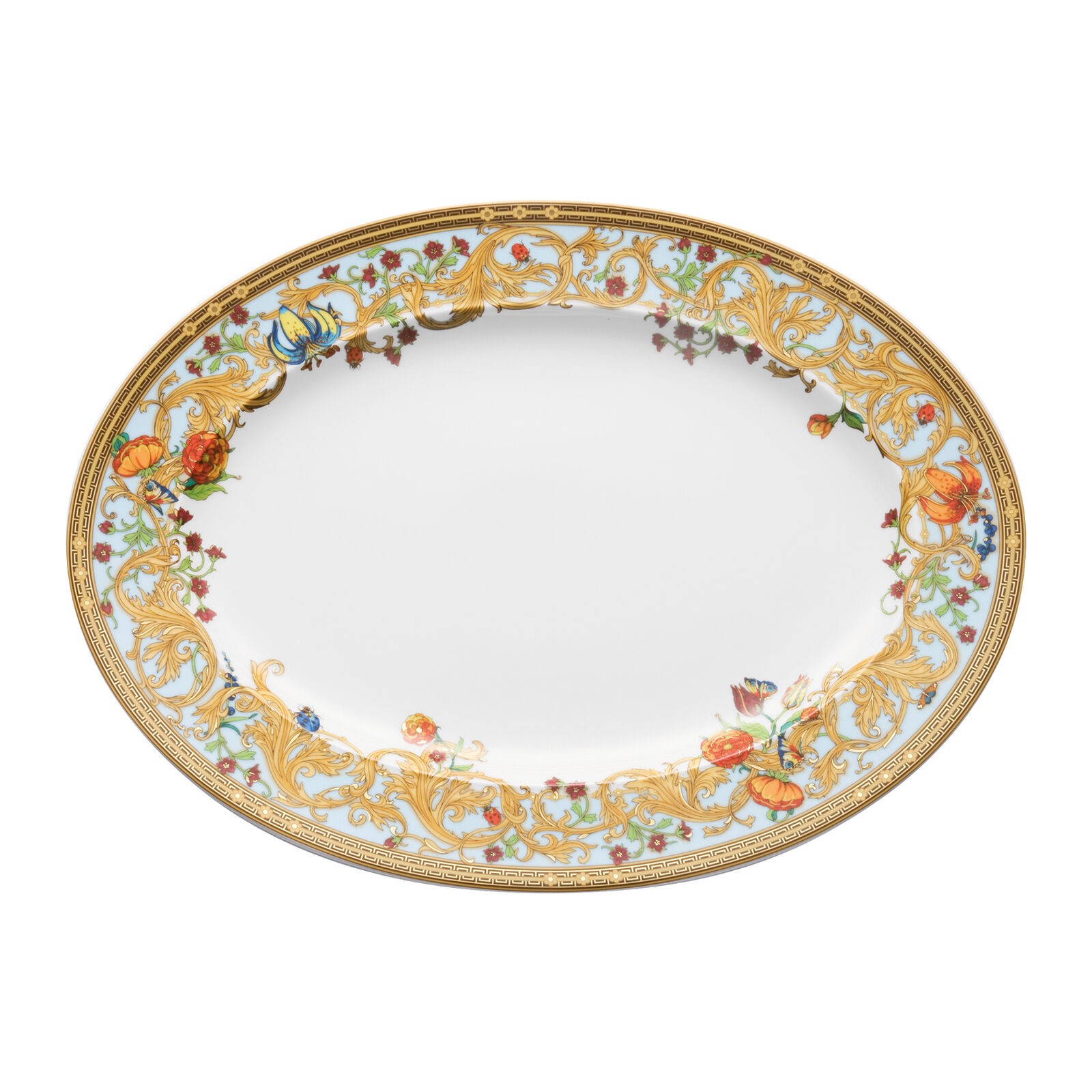 VERSACE LE JARDİN 34 cm Oval Tabak cover pic