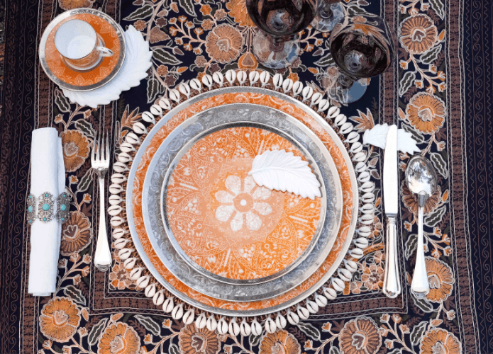 Haviland Romane Orange 2li Set Çay Fincanı ve Tabak 0 image