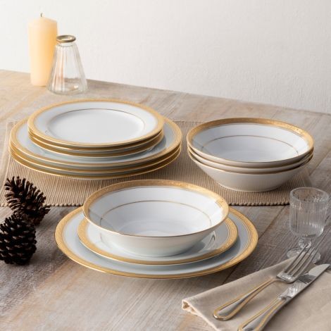 Noritake Crestwood Gold 83 Parça Yemek Takımı 0 image