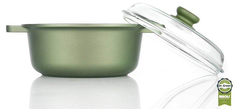 Risoli 24 cm DERİN CAM KAPAKLI TENCERE DR.GREEN® 0 image