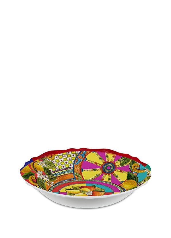Baci Melamin Ortigia Desenli Melamin Oval Salata Kasesi cover pic
