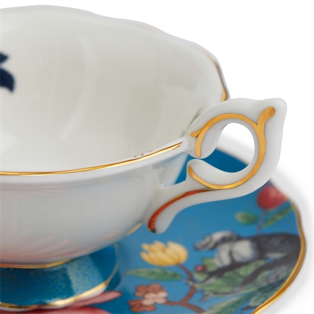 WEDGWOOD Wonderlust Sapphire Garden Çay Fincanı ve Tabağı 1057269 0 image