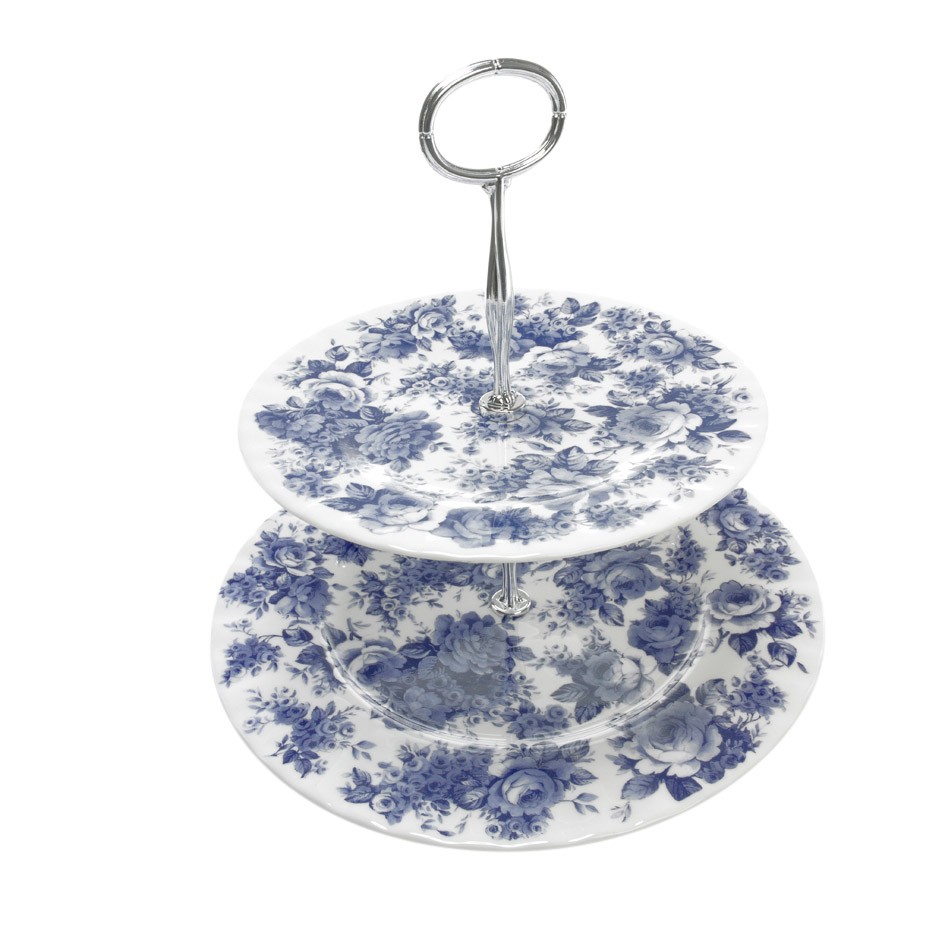 Roy Kirkham Blue Chintz 2 Katlı Servis cover pic