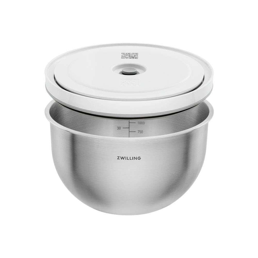 Zwilling Fresh & Save 3 Parça Paslanmaz Çelik Vakumlu Saklama Kase Seti S/M/L Boy 0 image